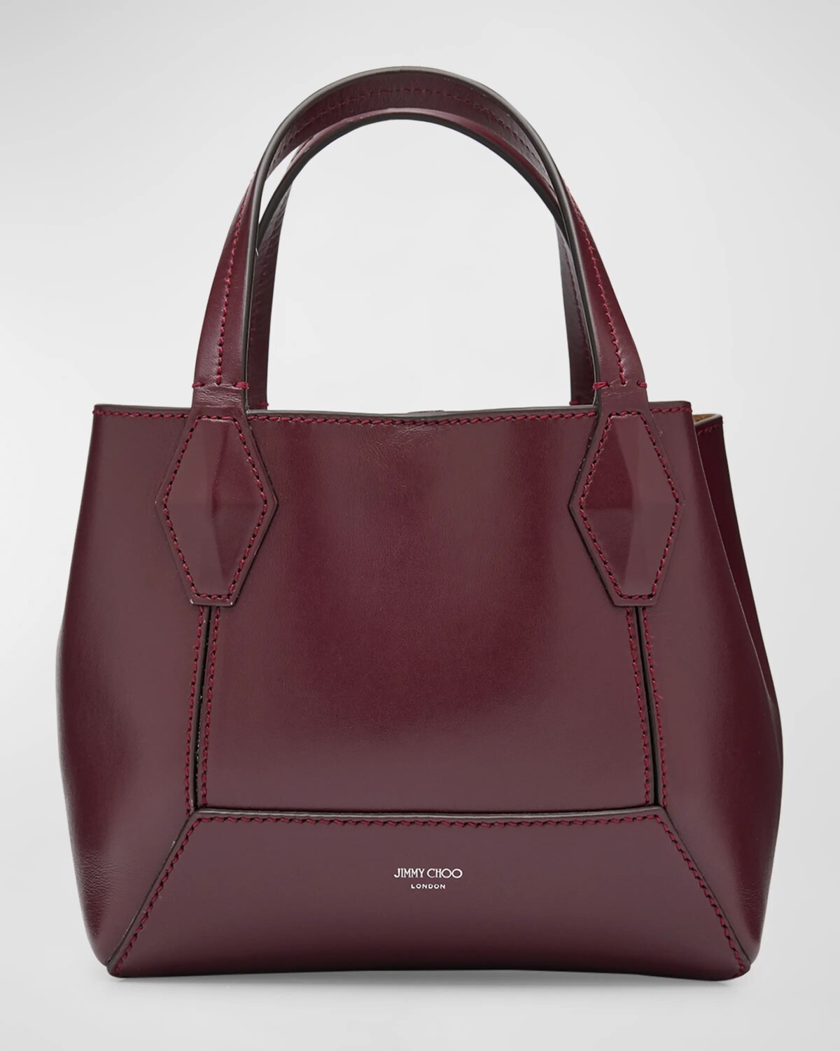 

Большая сумка из телячьей кожи Jimmy Choo, цвет Wine
