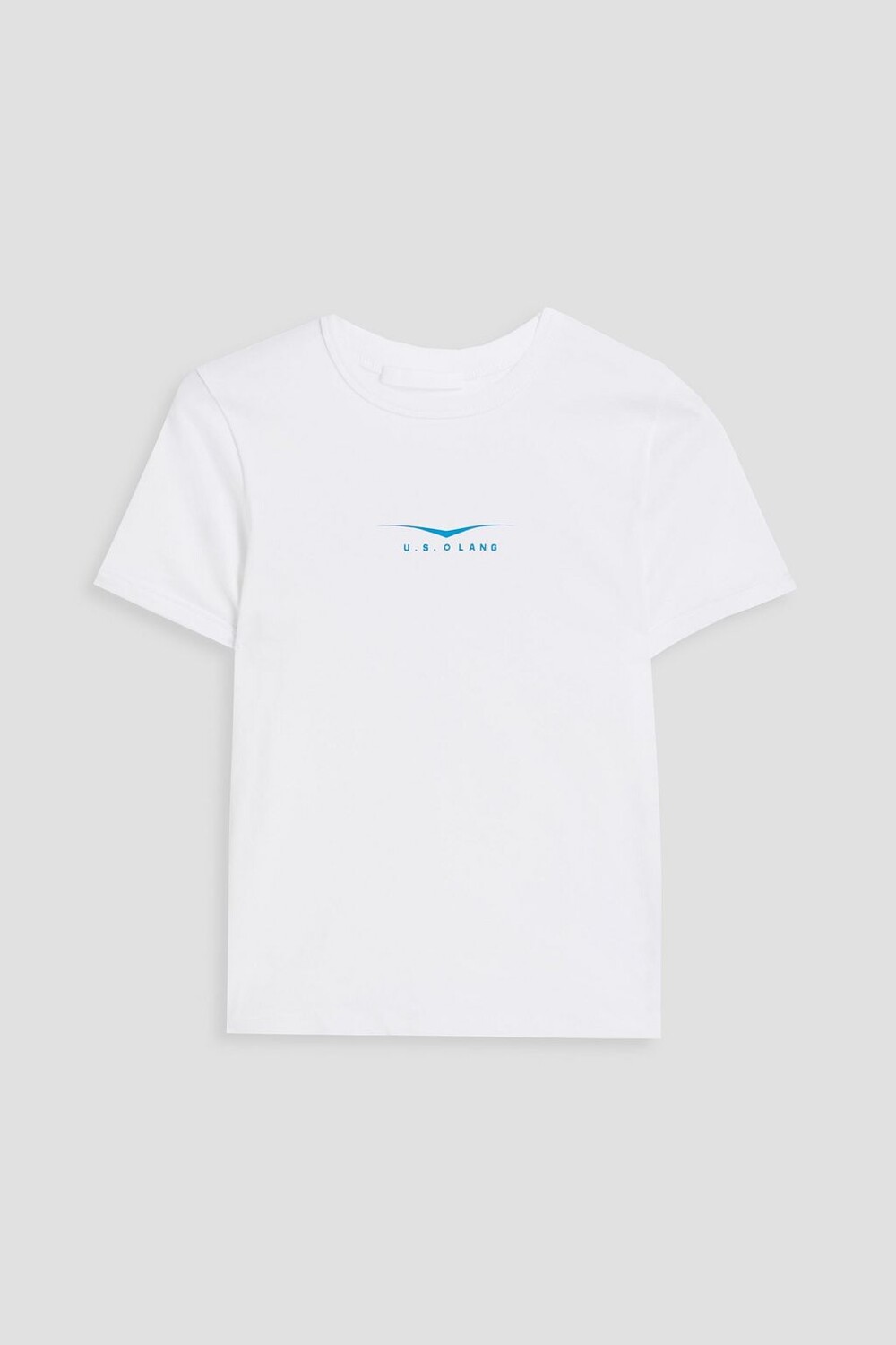 

Хлопковая футболка с логотипом HELMUT LANG, белый
