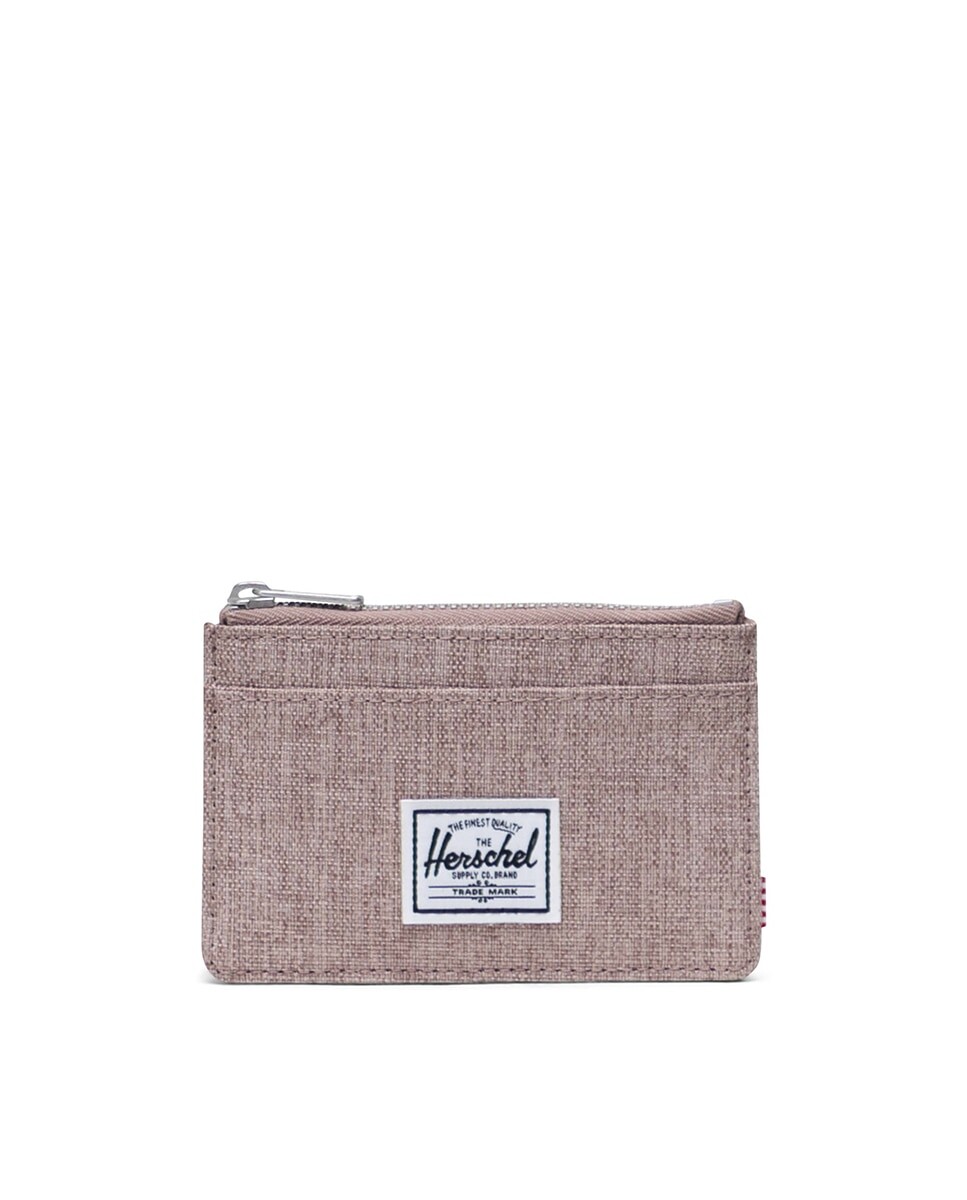 

Визитница унисекс из розовой ткани на молнии Herschel, розовый