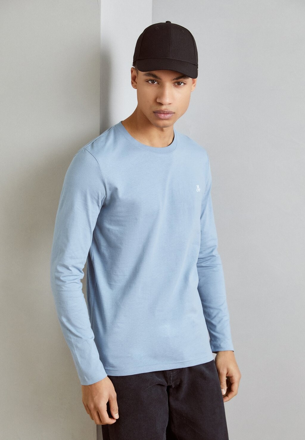 

Топ с длинными рукавами LONG SLEEVE CREW NECK ICON CHEST PRINT Marc O'Polo, цвет stormy sea