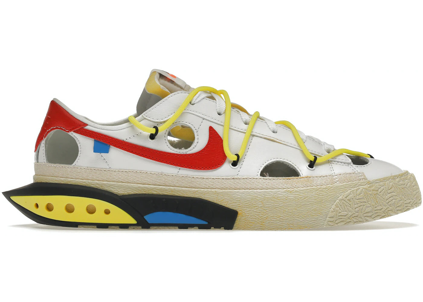 

Кроссовки Nike Blazer Low Off-White, белый / красный