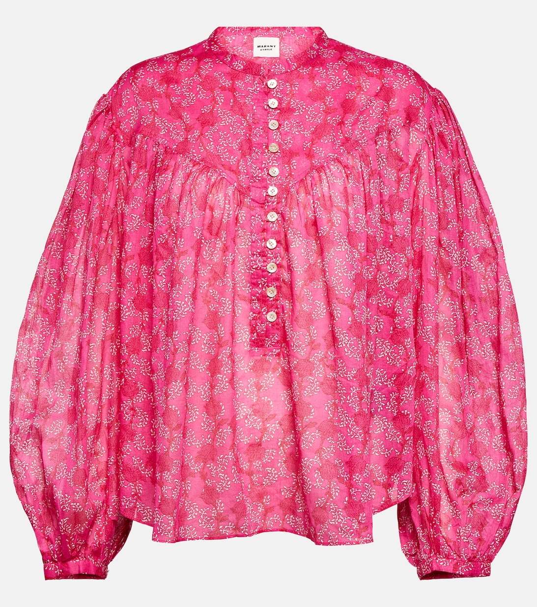 Блузка Salika из хлопка с принтом MARANT ETOILE, разноцветный