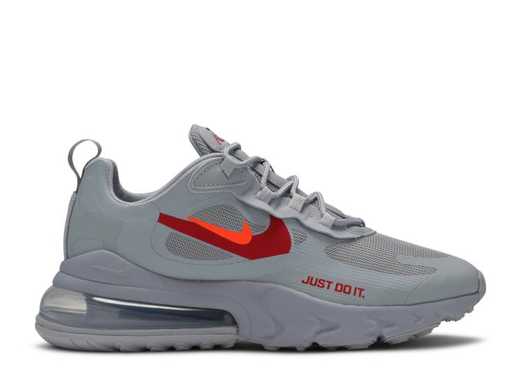 Кроссовки Nike AIR MAX 270 REACT 'JUST DO IT - WOLF GREY', серый кроссовки nike react live just do it белый красный