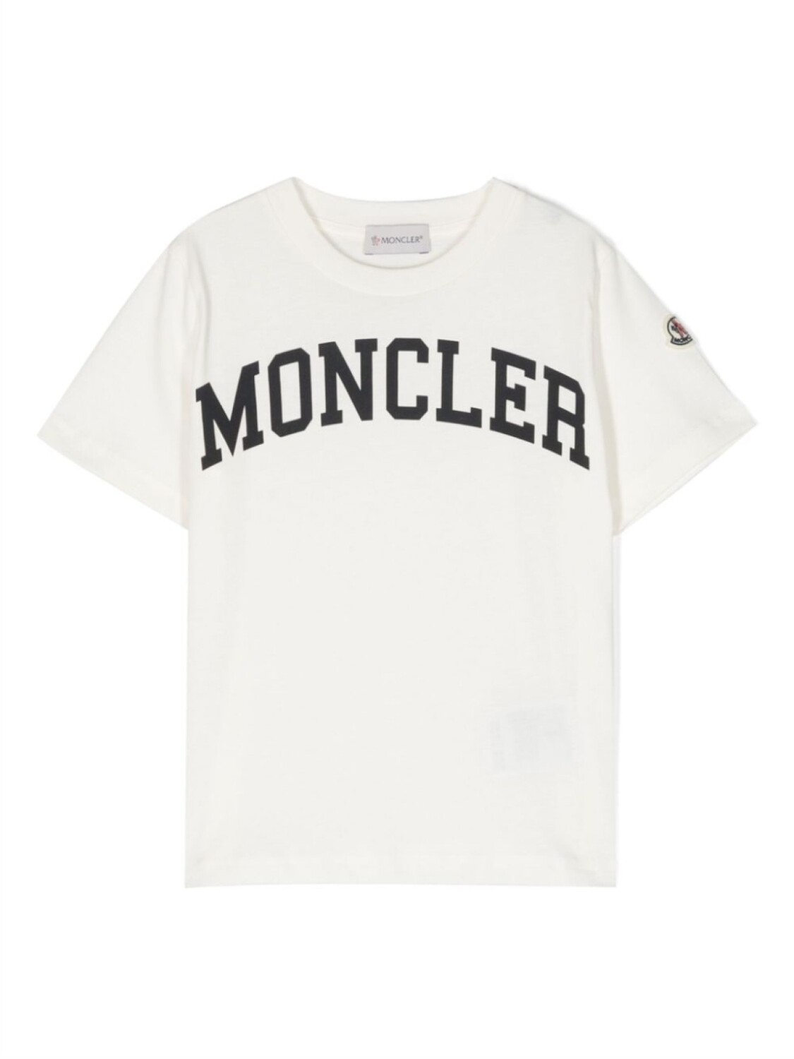 

Moncler Enfant футболка с логотипом, нейтральный цвет