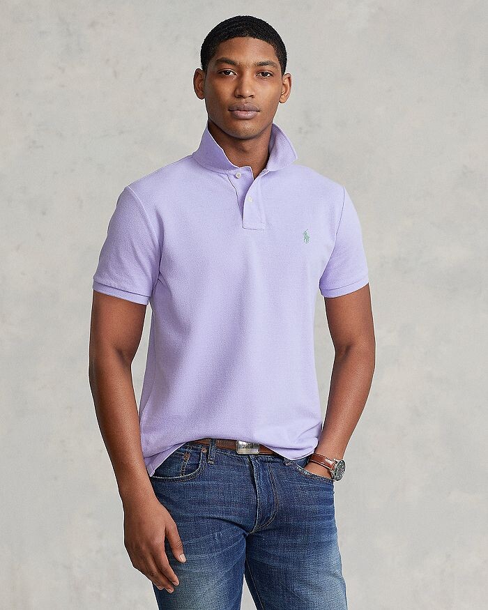 

Рубашка поло Slim Fit из хлопковой сетки Polo Ralph Lauren