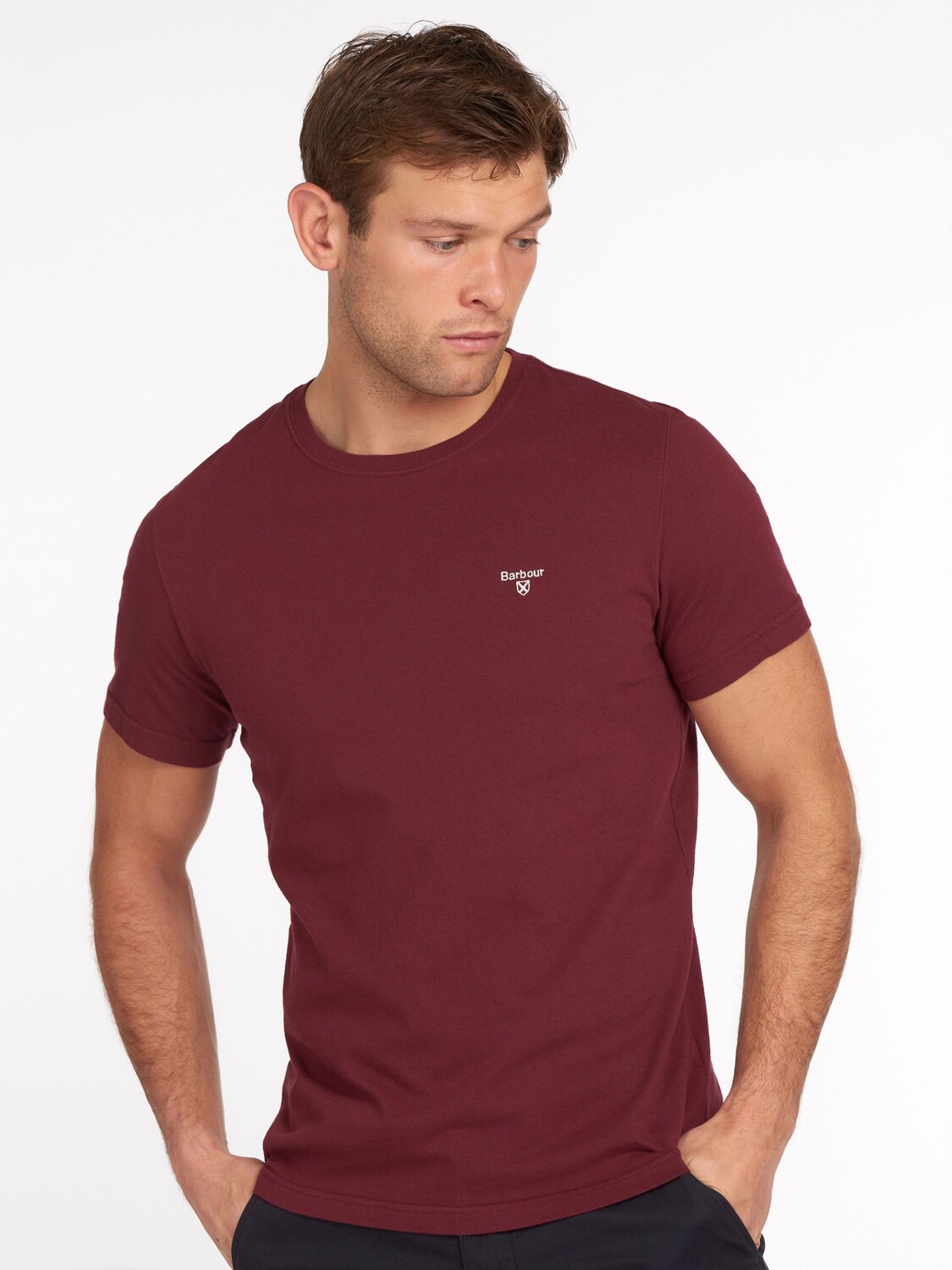 

Футболка Barbour Essential Sports, рубиновый