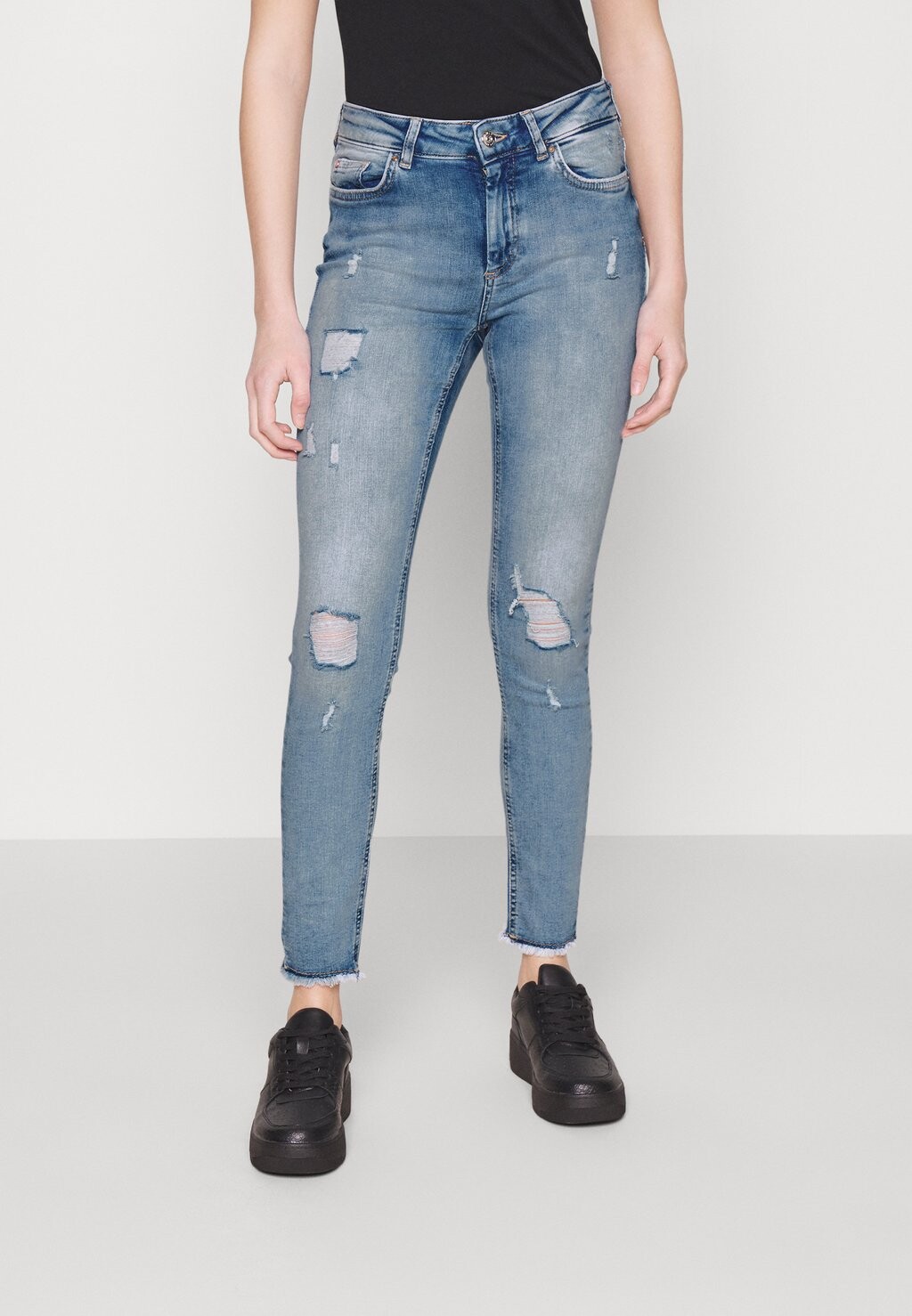 

Джинсы Skinny Fit ONLY Onlblush Mid, голубой деним