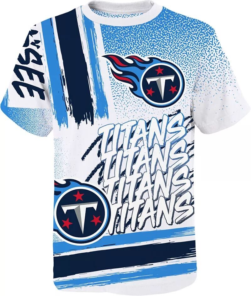 

Nfl Team Apparel Молодежная футболка Tennessee Titans Game Time, белая футболка