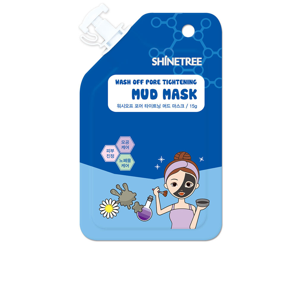

Маска для лица Mud wash off pore tightening mask Shinetree, 15 мл