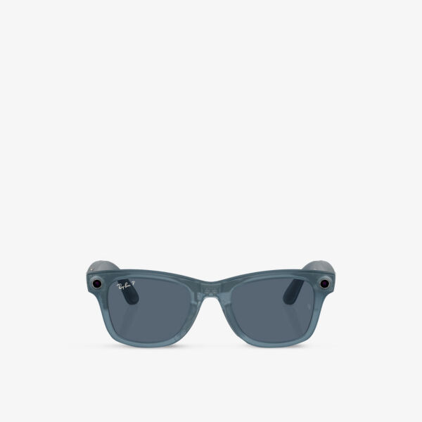 

Солнцезащитные очки Ray-Ban Meta RW4006 Wayfarer из ацетата Ray-Ban, синий