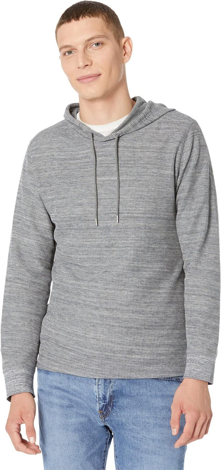 

Толстовка с капюшоном Heather Thermal Vince, цвет Black/Med Heather Grey