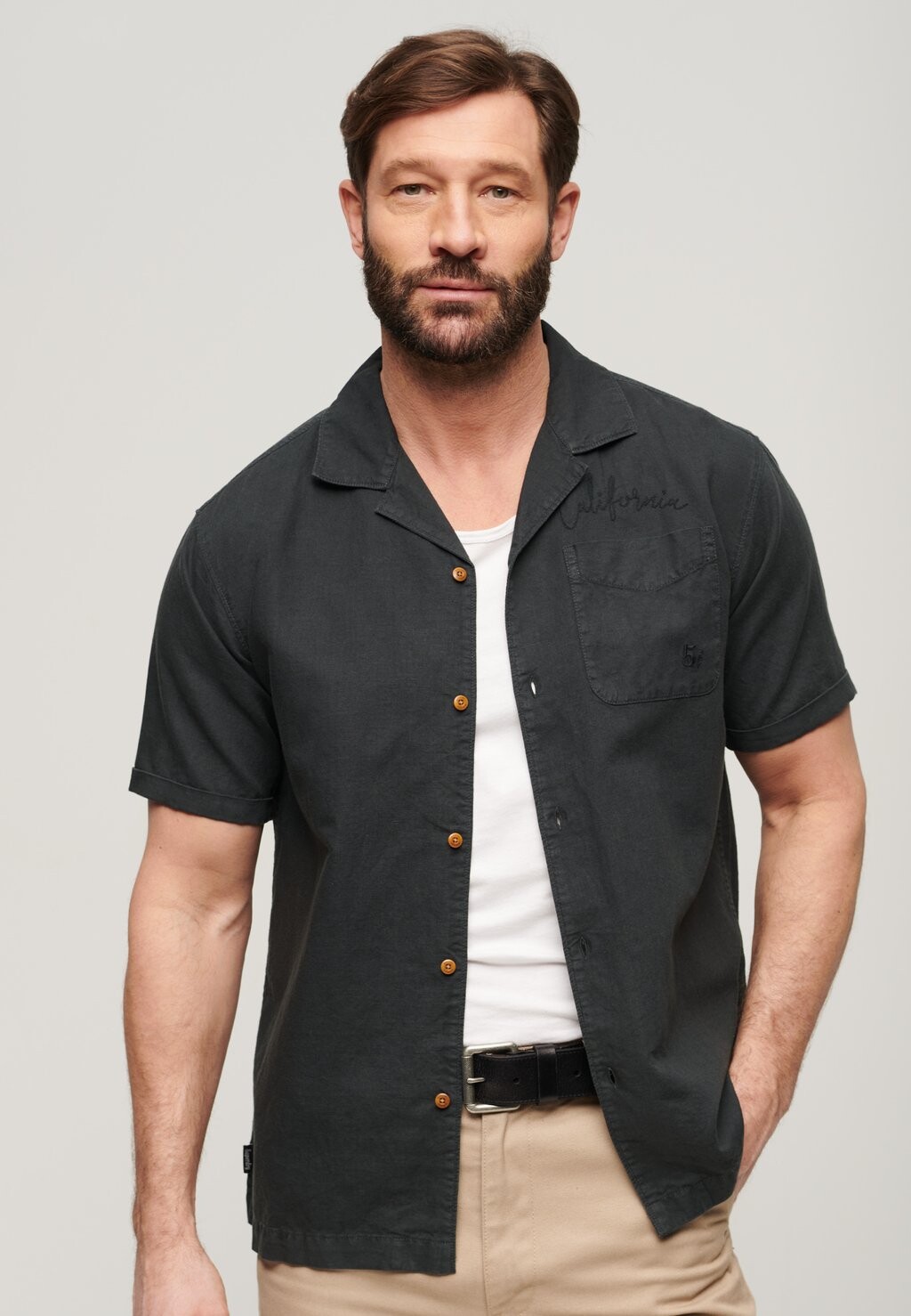 

Рубашка RESORT SHORT SLEEVE Superdry, черный