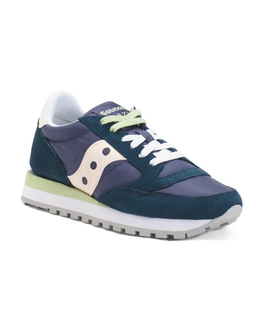

Кожаные кроссовки Jazz Original Retro Saucony, темно-синий/кремовый
