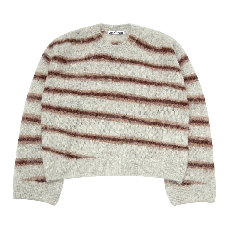 

Джемпер Acne Studios Mohair Blend Jumper, цвет Grey Melange/Burgundy