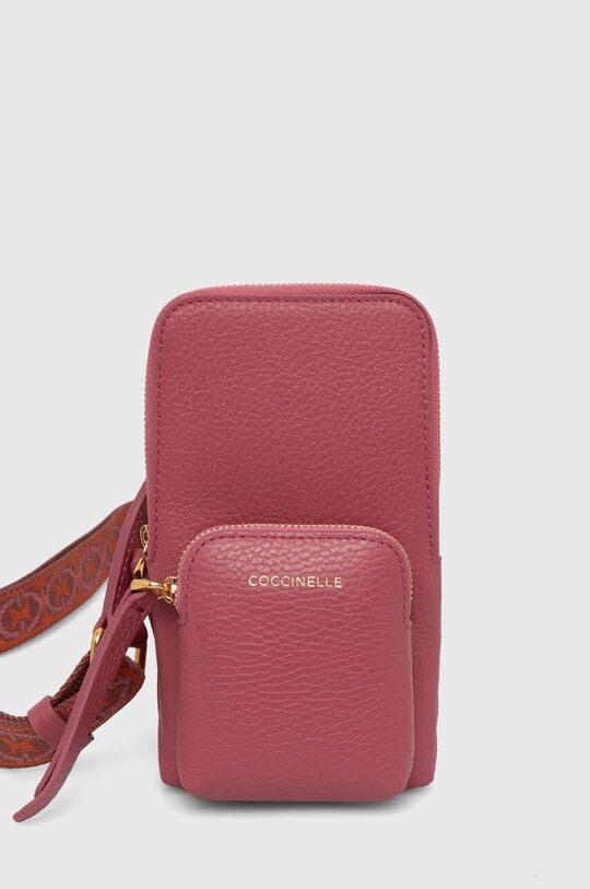 

Кожаный чехол для телефона PIXIE Coccinelle, розовый