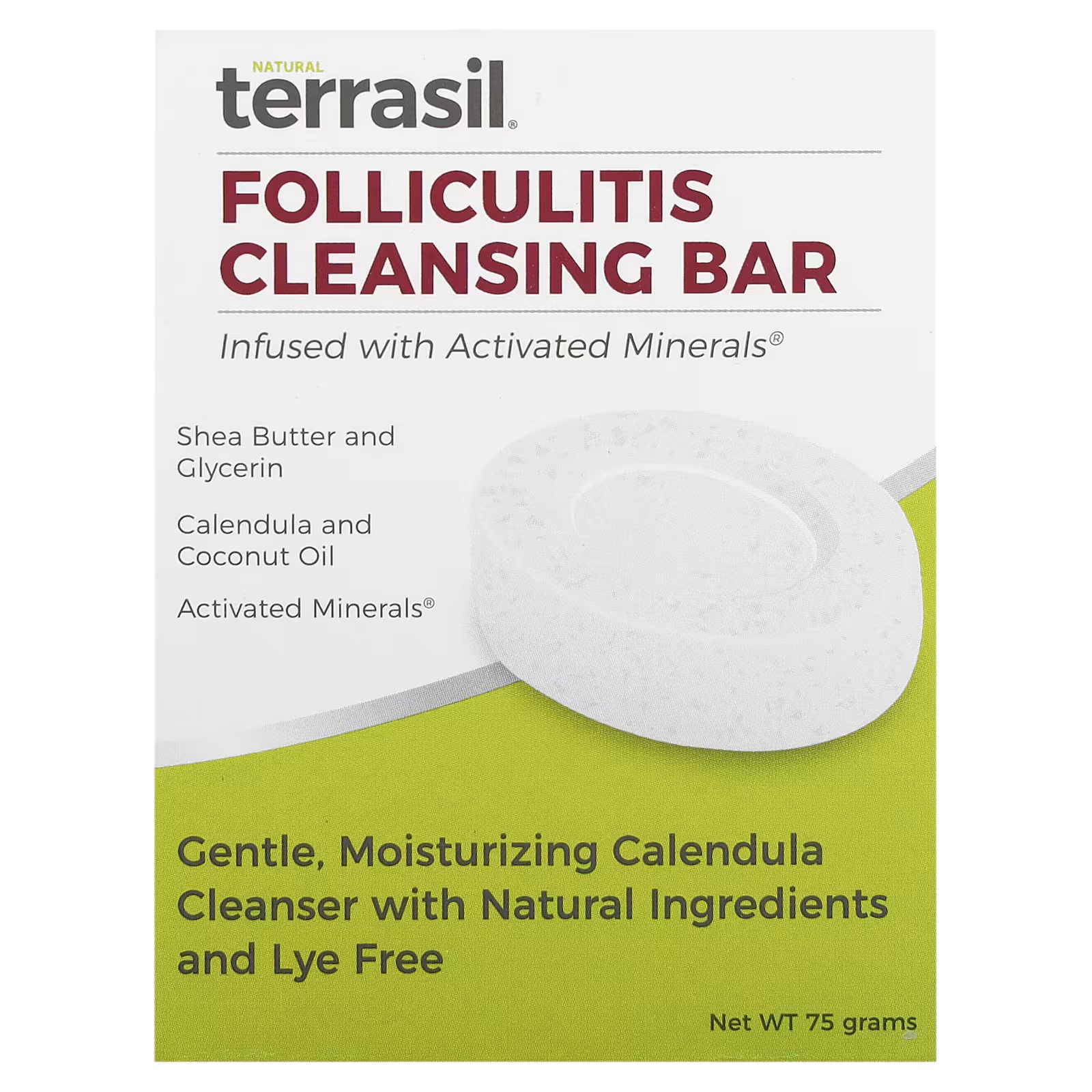 Очищающее мыло Terrasil Folliculitis, 75 г очищающее мыло terrasil tinea от грибка 75 г