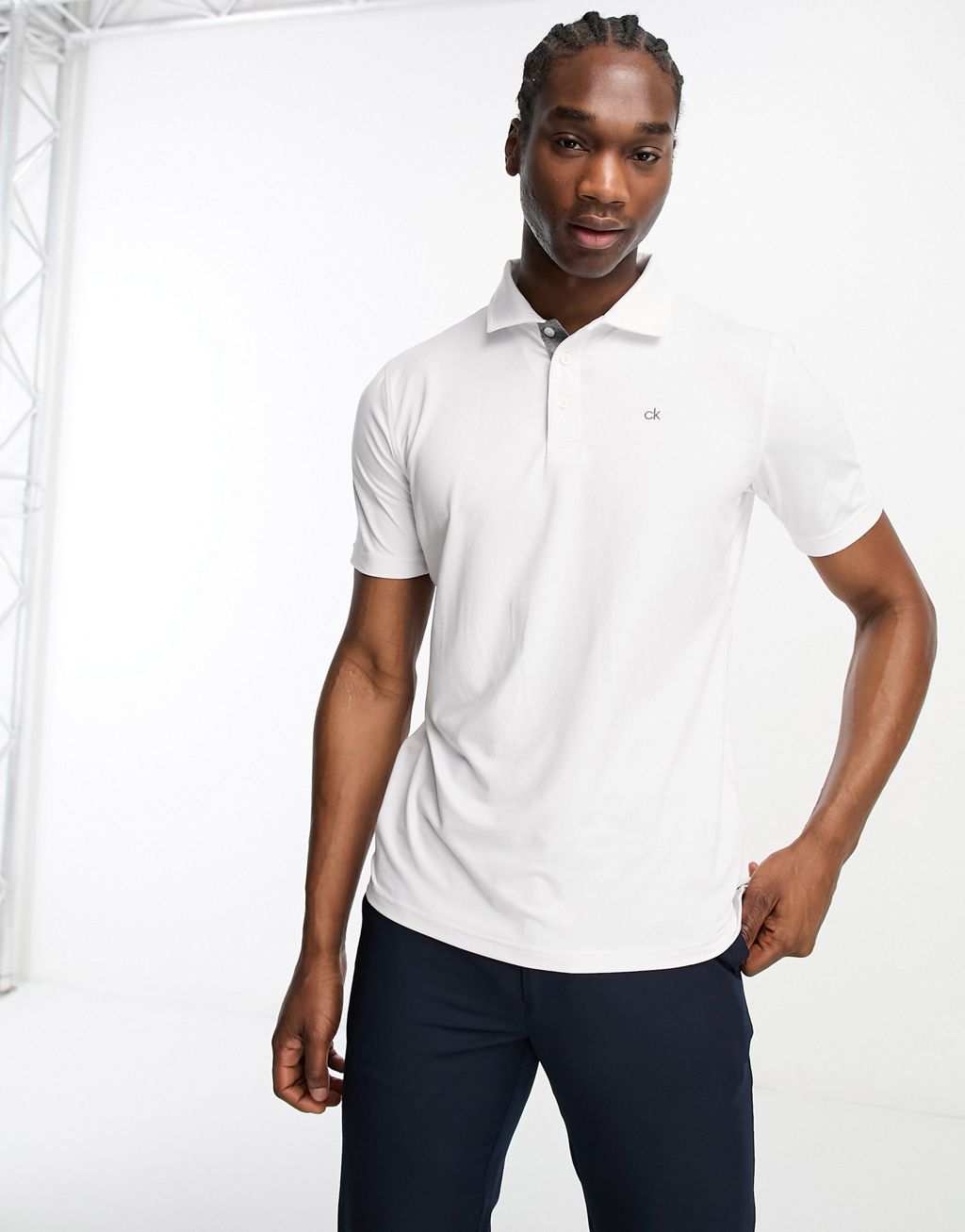 Белая футболка-поло Calvin Klein Golf Newport