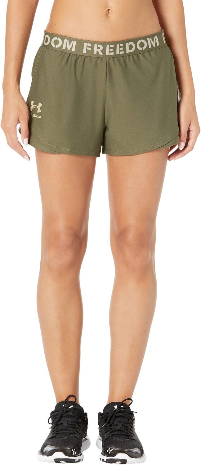 

Новые шорты Freedom Playup Under Armour, цвет Marine OD Green/Desert Sand