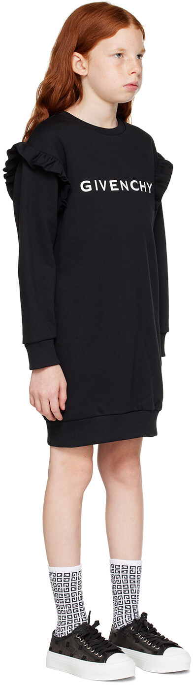 

Детское черное платье с рюшами Givenchy