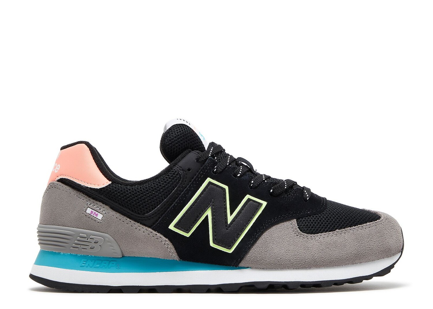 

Кроссовки New Balance 574 'Black Paradise Pink', черный