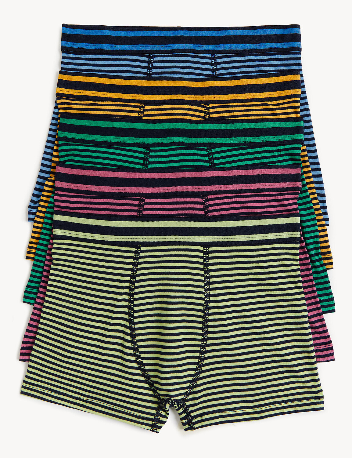 

5 шт. плавок в полоску из хлопка (5–16 лет) Marks & Spencer