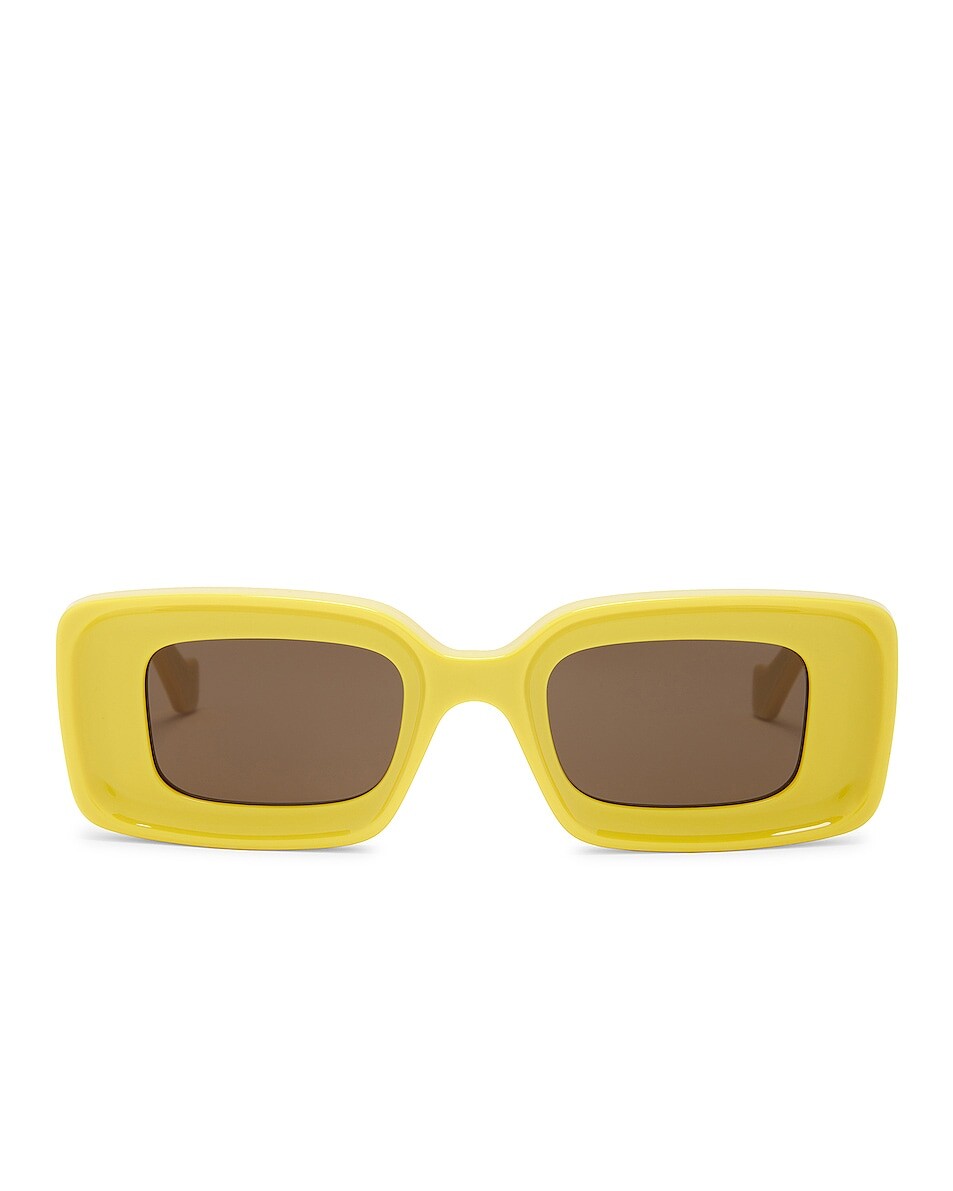 

Солнцезащитные очки Loewe Rectangular, желтый
