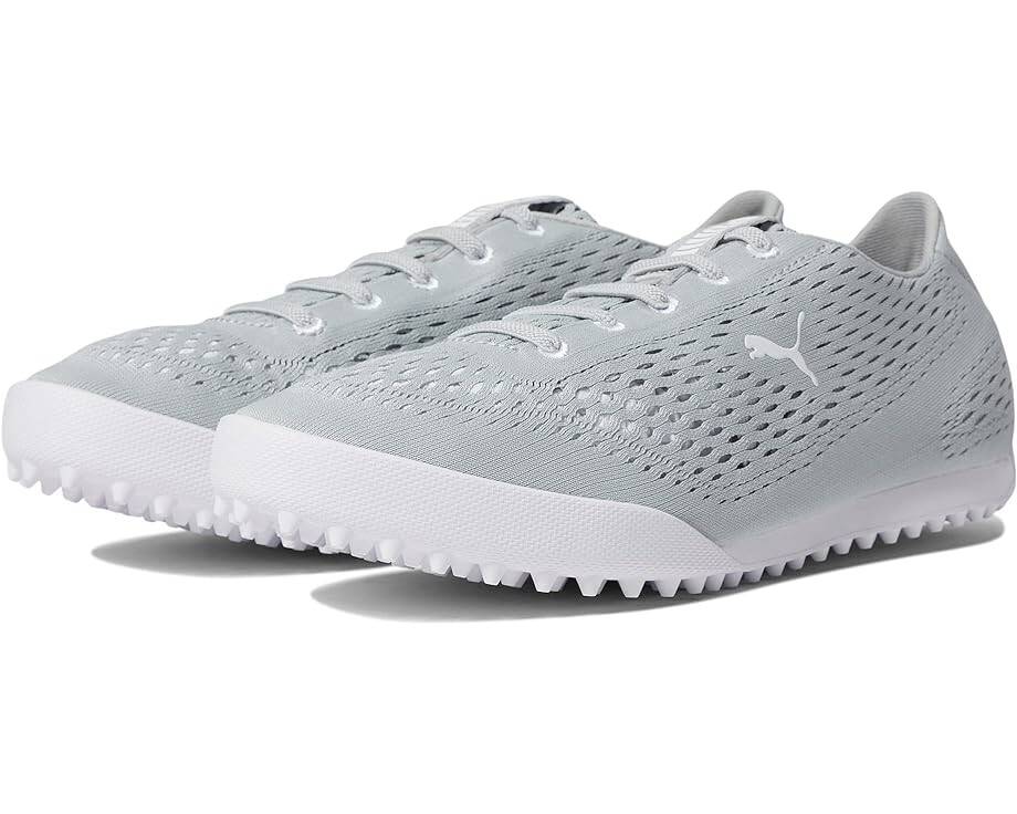 Кроссовки Puma Monolite Fusion Slip-On Golf Shoes, цвет High-Rise/Puma White кроссовки puma fusion pro golf shoes цвет puma white puma silver high rise