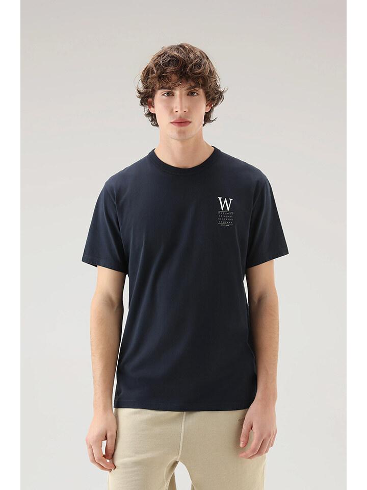 

Футболка Woolrich Lakeside, темно синий