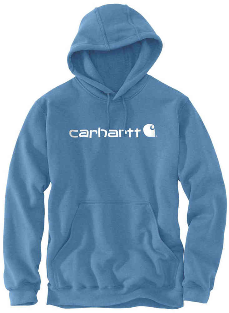 Толстовка средней плотности с фирменным логотипом Carhartt, синий/белый