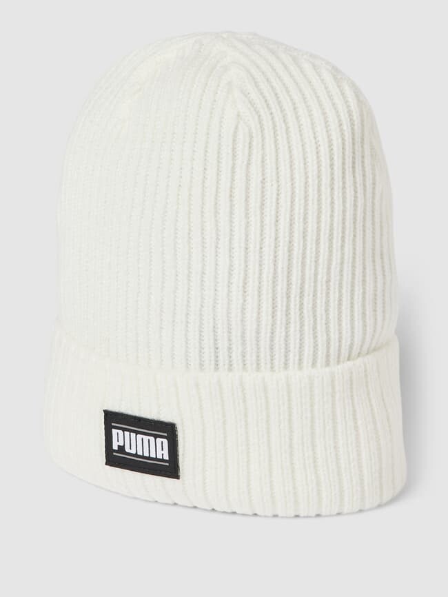 

Шапка с нашивкой-лейблом, модель Classic Cuff Puma, экрю