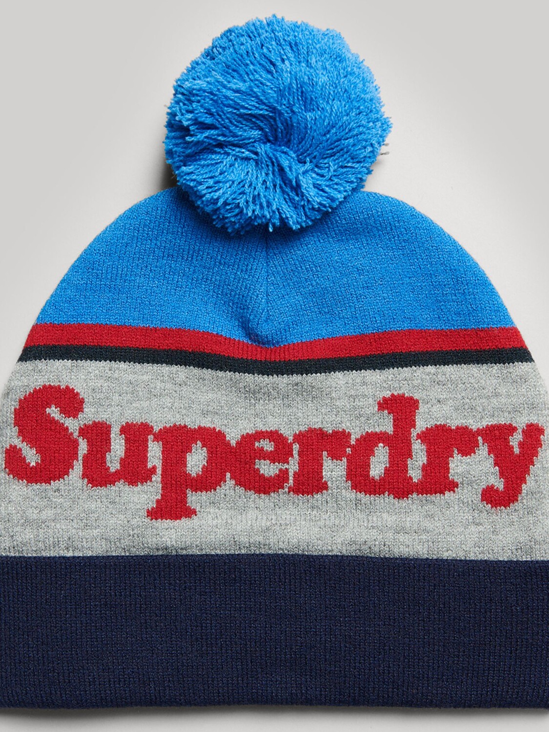 

Шапка-бини Superdry Essential с логотипом, новый королевский/красный