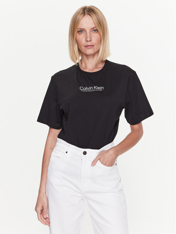 

Футболка стандартного кроя Calvin Klein, черный