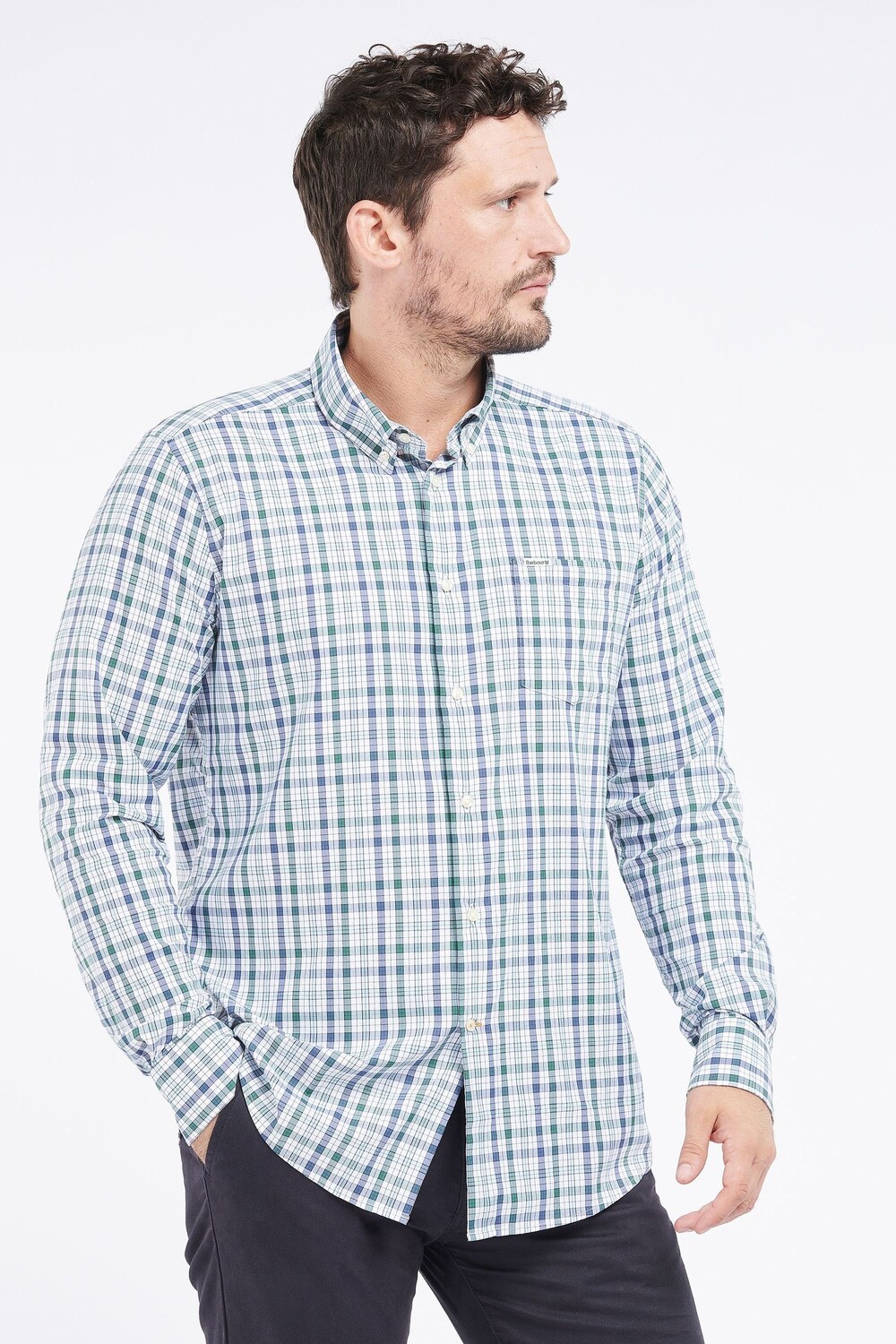 

Мужская рубашка Hallhill Performance Barbour, зеленый