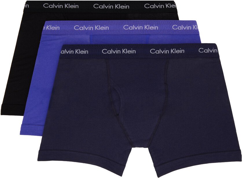

Три пары разноцветных трусов-боксеров Calvin Klein Underwear