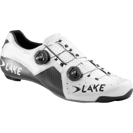 Широкие велосипедные туфли CX403 мужские Lake, белый/черный