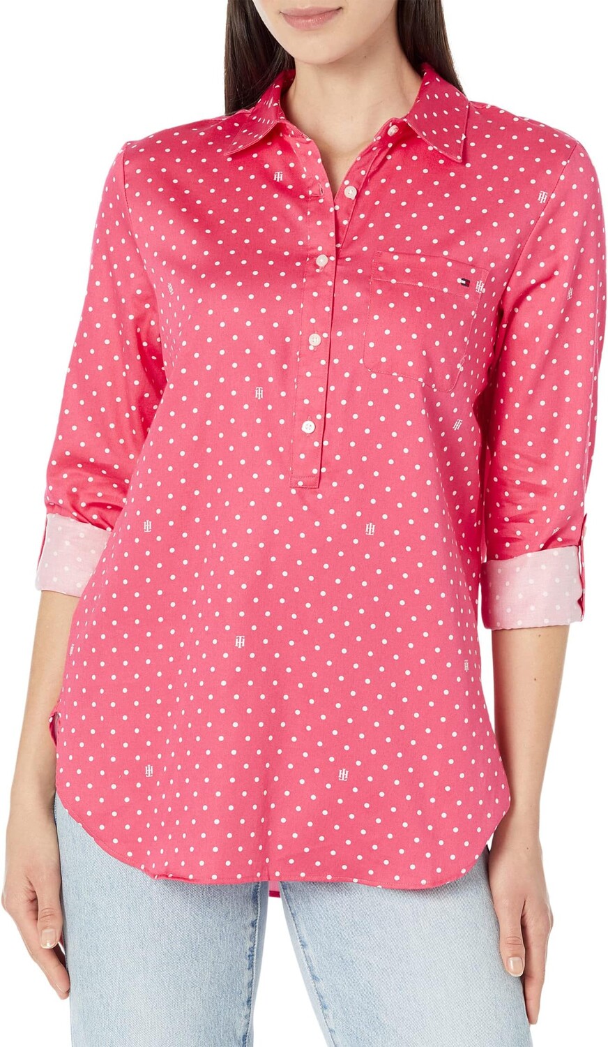 

Легкий уход Dot Popover Tommy Hilfiger, цвет Rosette/Bright White