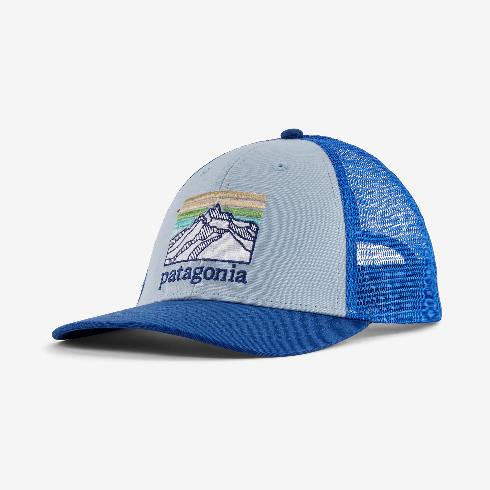 Кепка дальнобойщика Line Logo Ridge LoPro Patagonia, паровой синий