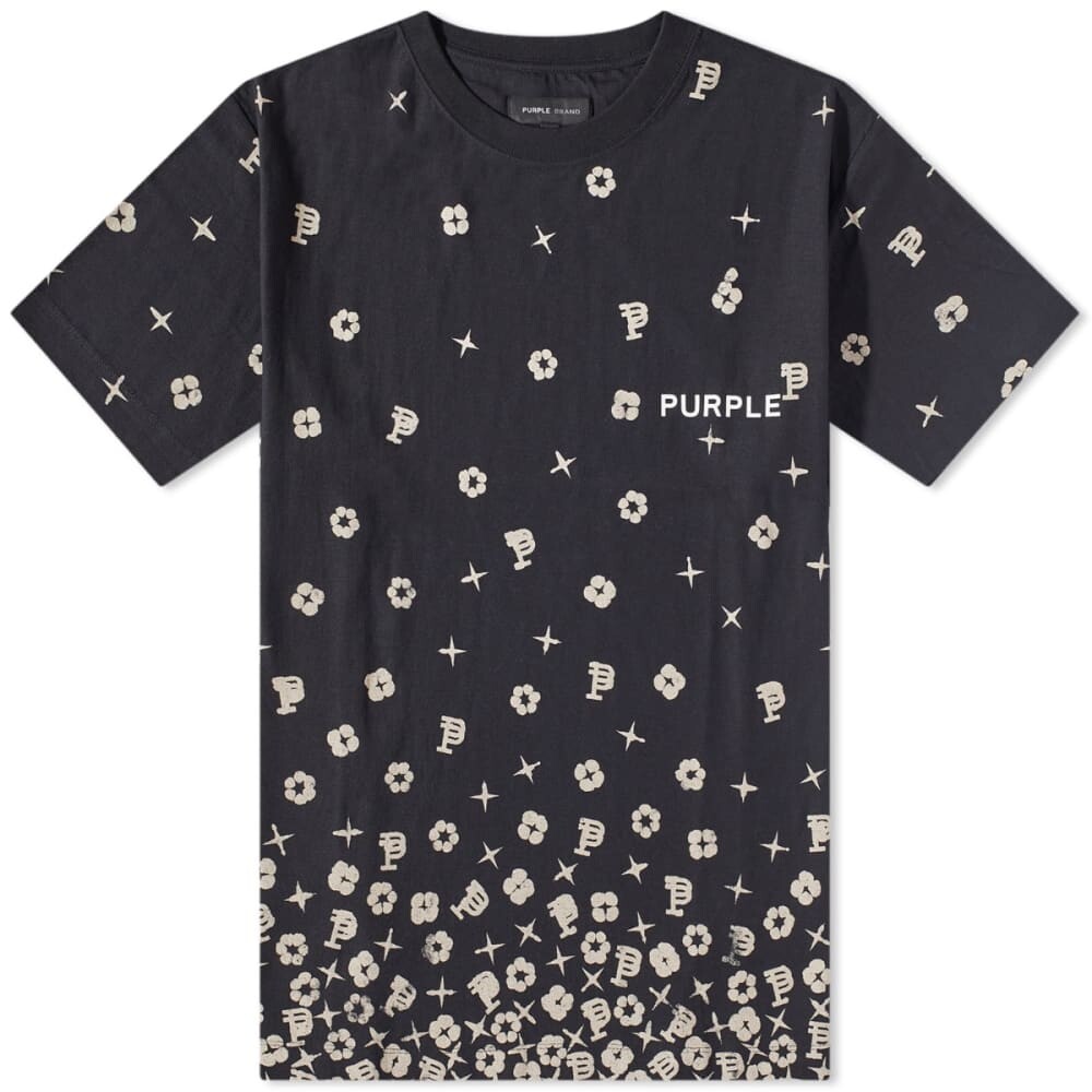 

Purple Brand Футболка с фирменным узором, черный