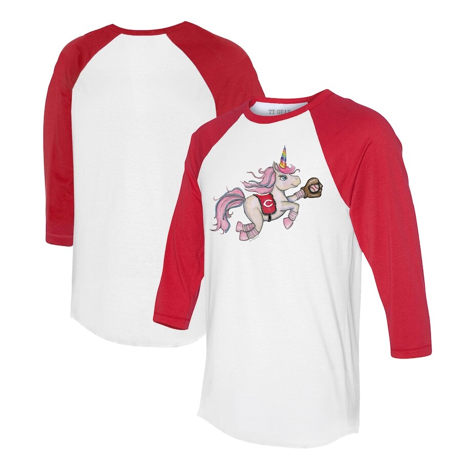 

Футболка с длинным рукавом Tiny Turnip Cincinnati Reds, белый