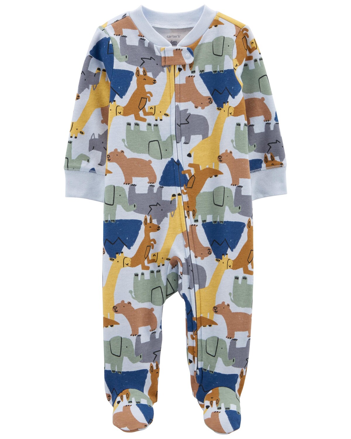 

Baby Animal 2-Way Zip Cotton Sleep & Play Carter's, мультиколор
