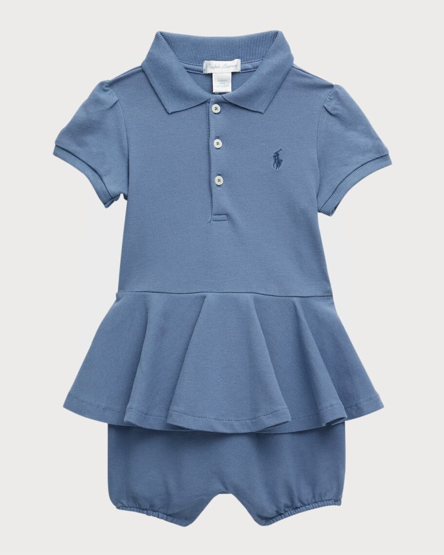 

Сетчатые шорты с баской для девочек, размер 3–24 м Ralph Lauren Childrenswear