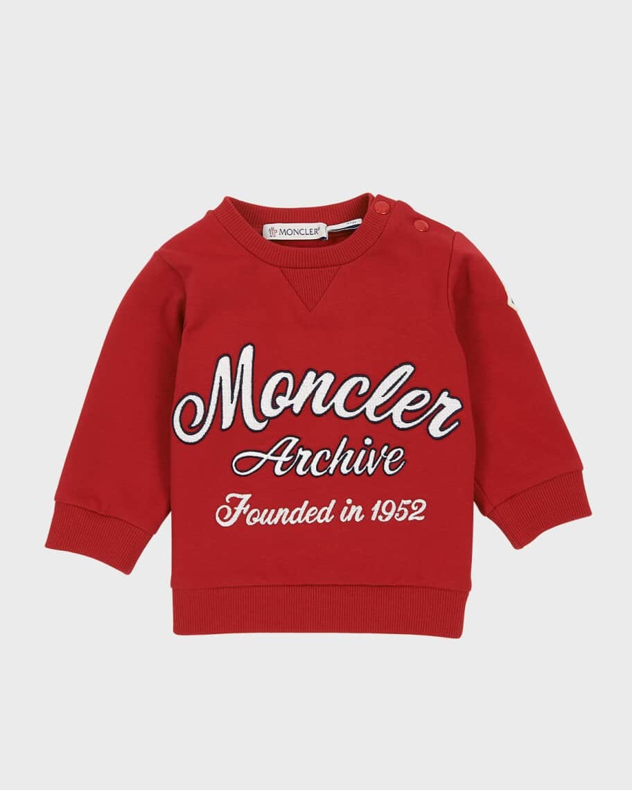 

Винтажная толстовка с логотипом для мальчика, размер 12M-3 Moncler
