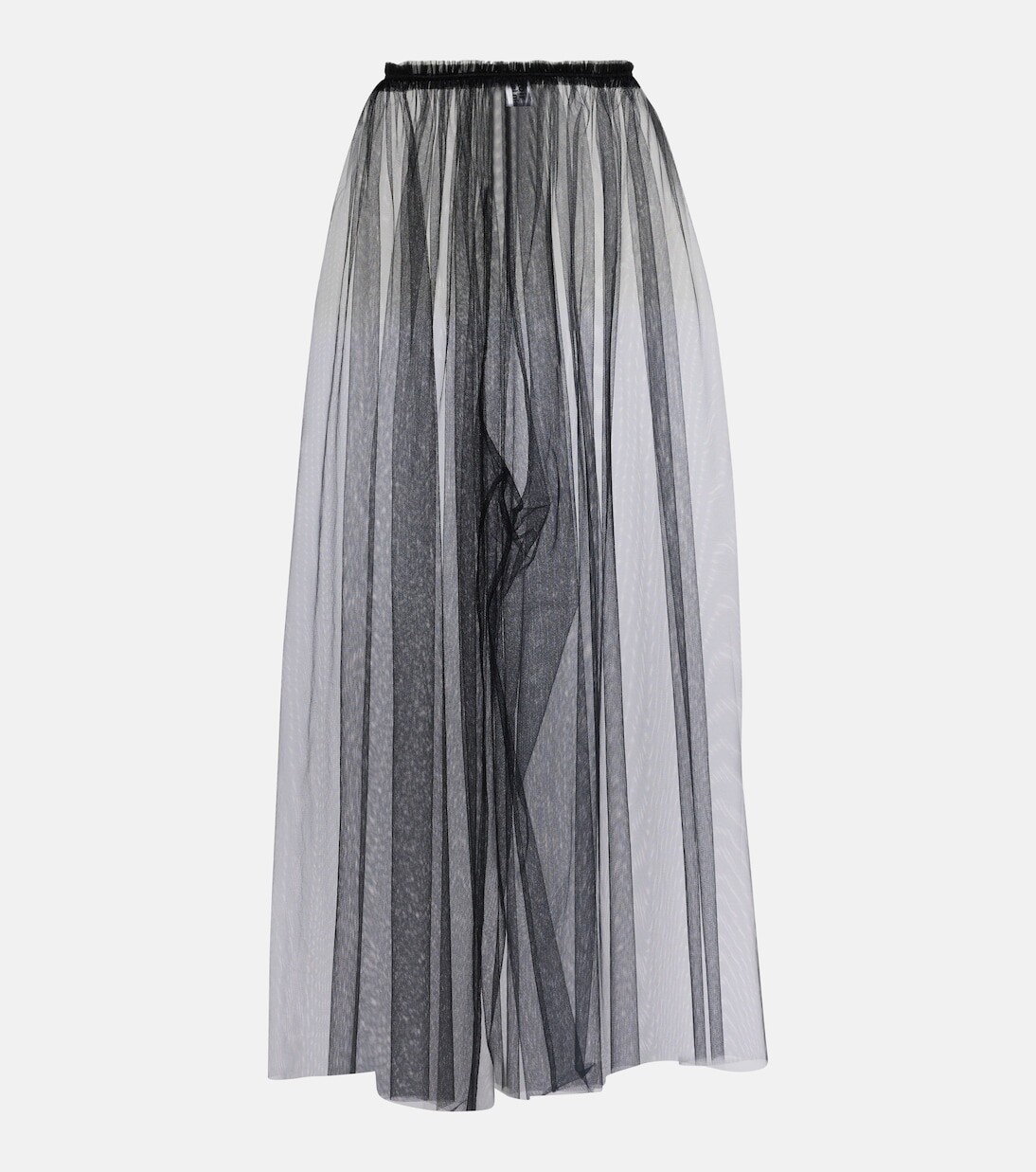 

Широкие брюки из прозрачного тюля Noir Kei Ninomiya, черный