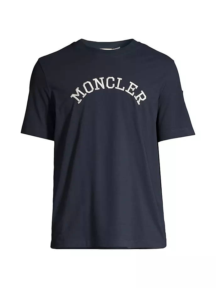цена Moncler Мужская футболка с логотипом Moncler, синий