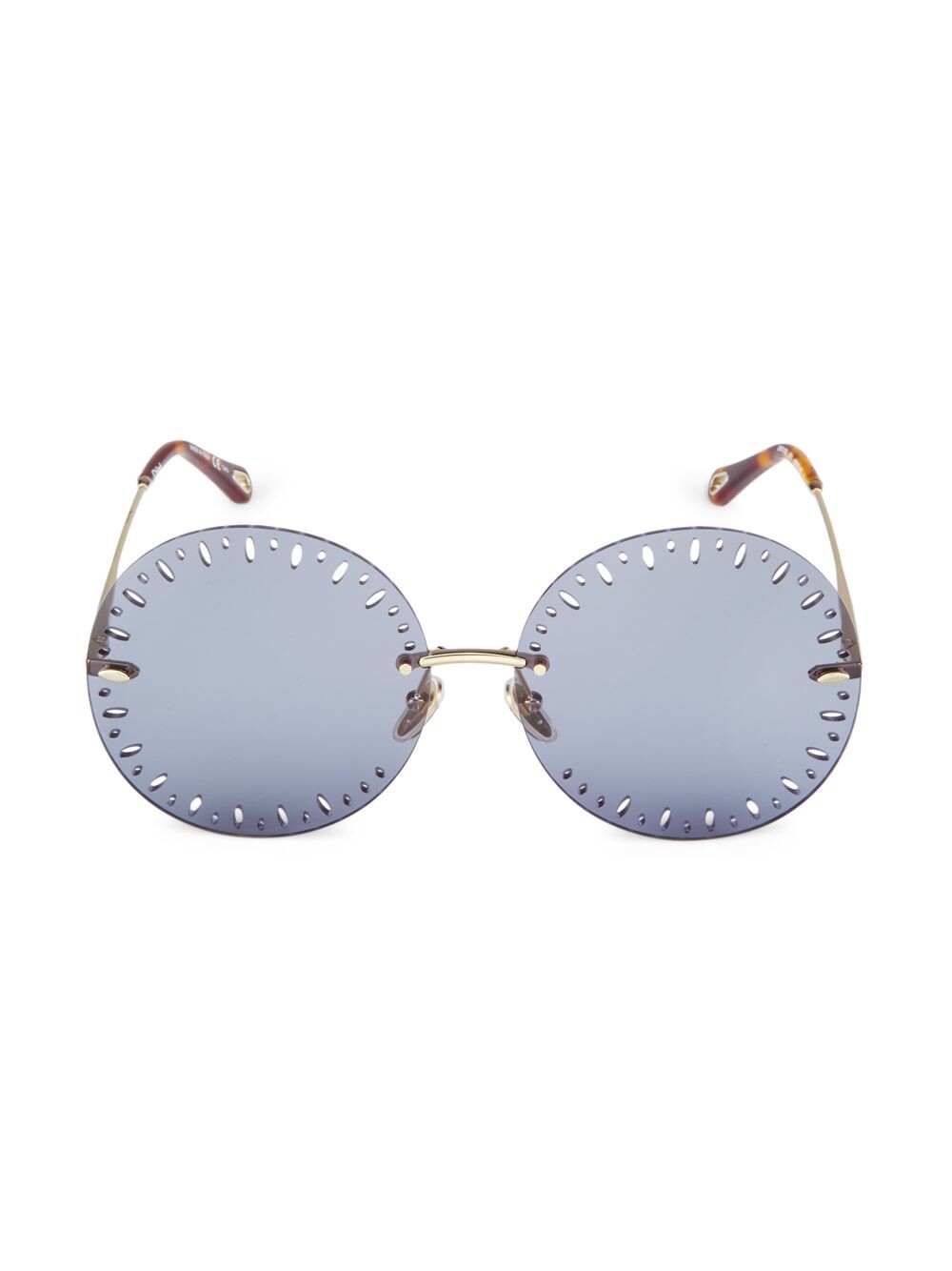 

Круглые солнцезащитные очки Yse 63MM Chloé, золотой