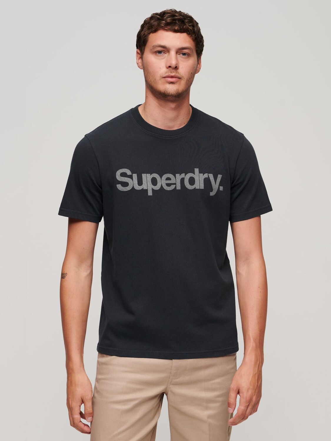 

Свободная футболка с принтом City Superdry, темно-синий
