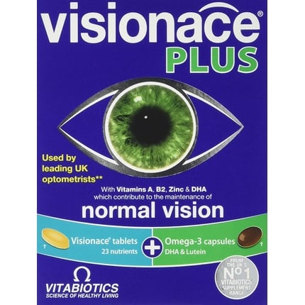 

Таблетки и капсулы Visionace Plus, Vitabiotics, Синий, Таблетки и капсулы Visionace Plus, Vitabiotics