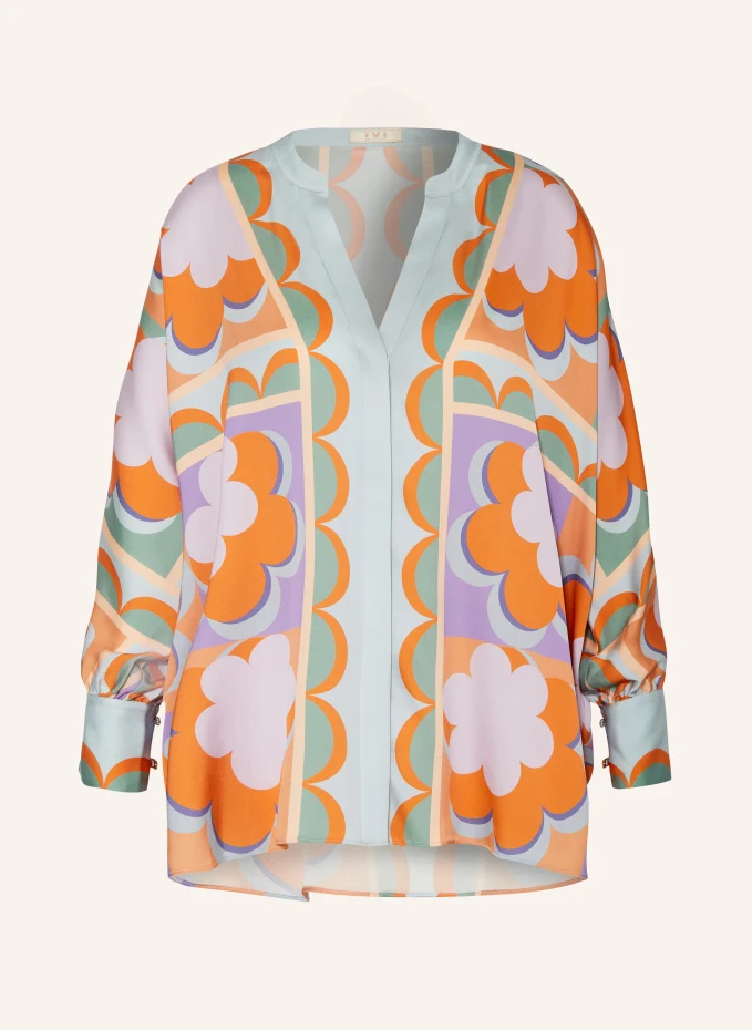 

Шелковая блузка оверсайз Ivi Collection, фиолетовый