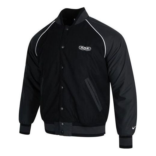 Куртка Nike Baseball Collar Raglan Sleeve Long Sleeves Jacket Men's Black, черный