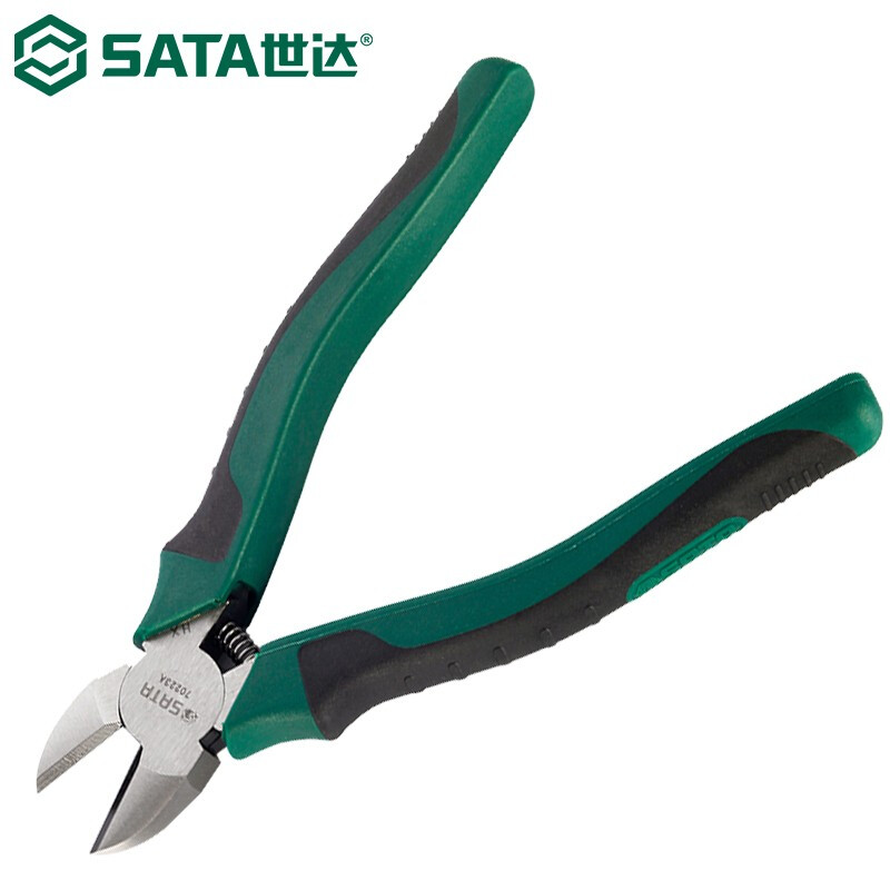 SATA 70223A диагональные плоскогубцы японские диагональные плоскогубцы электрик плоскогубцы для зачистки проводов кусачки хром-ванадиевая сталь 7 дюймов